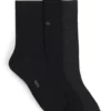 Three-pack of regular-length socks with logo details