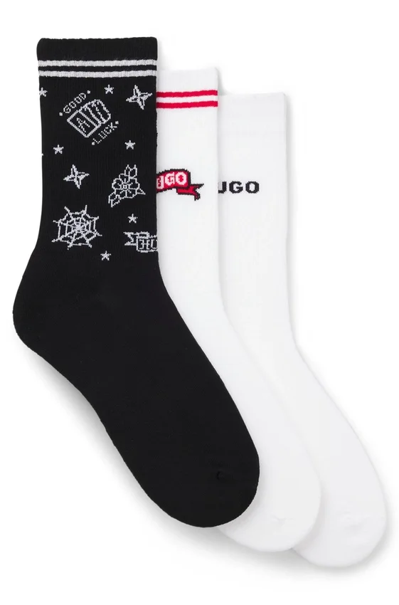 Three-pack of short-length socks Three-pack of short-length socks
