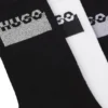 Three-pack of split-logo socks in a short length
