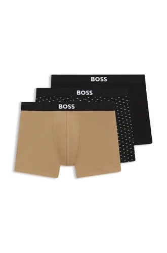 Three-pack of stretch-cotton boxer briefs