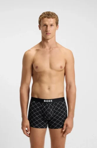Three-pack of stretch-cotton boxer briefs
