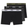 Three-pack of stretch-cotton boxer briefs with logo waistband