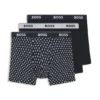 Three-pack of stretch-cotton boxer briefs with logo waistband