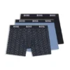 Three-pack of stretch-cotton boxer briefs with logo waistband