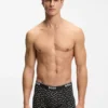 Three-pack of stretch-cotton boxer briefs with logo waistband