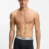 Three-pack of stretch-cotton boxer briefs with logo waistband