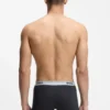 Three-pack of stretch-cotton boxer briefs with logo waistband