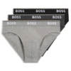 Three-pack of stretch-cotton briefs with logo waistband