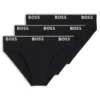 Three-pack of stretch-cotton briefs with logo waistband