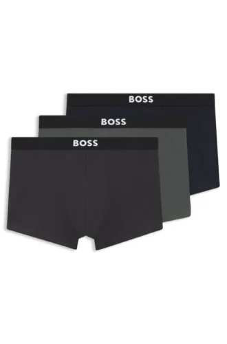 Three-pack of stretch-cotton trunks