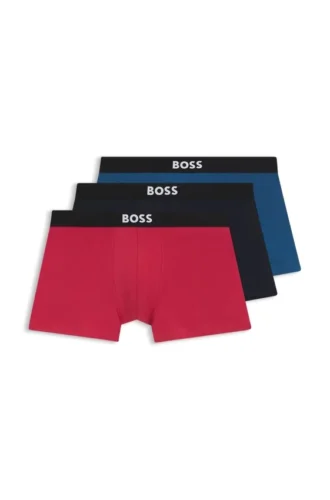 Three-pack of stretch-cotton trunks