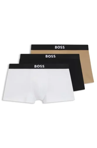 Three-pack of stretch-cotton trunks