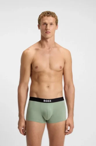 Three-pack of stretch-cotton trunks