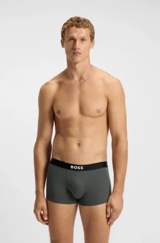 Three-pack of stretch-cotton trunks