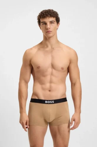 Three-pack of stretch-cotton trunks