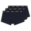 Three-pack of stretch-cotton trunks with logo waistbands