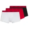 Three-pack of stretch-cotton trunks with logo waistbands