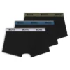 Three-pack of stretch-cotton trunks with logo waistbands