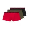 Three-pack of stretch-cotton trunks with logo waistbands