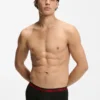 Three-pack of stretch-cotton trunks with logo waistbands