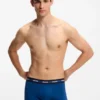 Three-pack of stretch-cotton trunks with logo waistbands