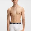 Three-pack of stretch-cotton trunks with logo waistbands