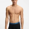 Three-pack of stretch-cotton trunks with logo waistbands