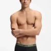 Three-pack of stretch-cotton trunks with logo waistbands