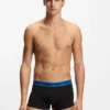 Three-pack of stretch-cotton trunks with logo waistbands