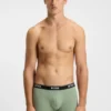 Three-pack of stretch-cotton trunks with logo waistbands