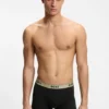 Three-pack of stretch-cotton trunks with logo waistbands