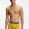 Three-pack of stretch-cotton trunks with logo waistbands