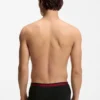 Three-pack of stretch-cotton trunks with logo waistbands