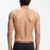 Three-pack of stretch-cotton trunks with logo waistbands