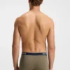 Three-pack of stretch-cotton trunks with logo waistbands
