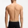 Three-pack of stretch-cotton trunks with logo waistbands