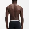 Three-pack of stretch-cotton trunks with logo waistbands