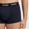 Three-pack of stretch-cotton trunks with logo waistbands