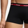 Three-pack of stretch-cotton trunks with logo waistbands