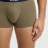 Three-pack of stretch-cotton trunks with logo waistbands