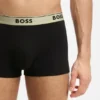 Three-pack of stretch-cotton trunks with logo waistbands