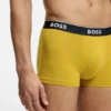 Three-pack of stretch-cotton trunks with logo waistbands