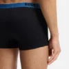 Three-pack of stretch-cotton trunks with logo waistbands