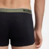 Three-pack of stretch-cotton trunks with logo waistbands