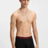 Three-pack of stretch-cotton trunks with logo waistbands