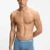 Three-pack of stretch-cotton trunks with logo waistbands