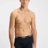 Three-pack of stretch-cotton trunks with logo waistbands