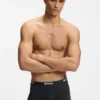 Three-pack of stretch-cotton trunks with logo waistbands