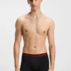 Three-pack of stretch-cotton trunks with logo waistbands
