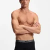 Three-pack of stretch-cotton trunks with logo waistbands